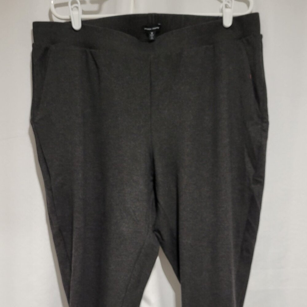 Universal Standard ponte pants, skinny, dark charcoal gray